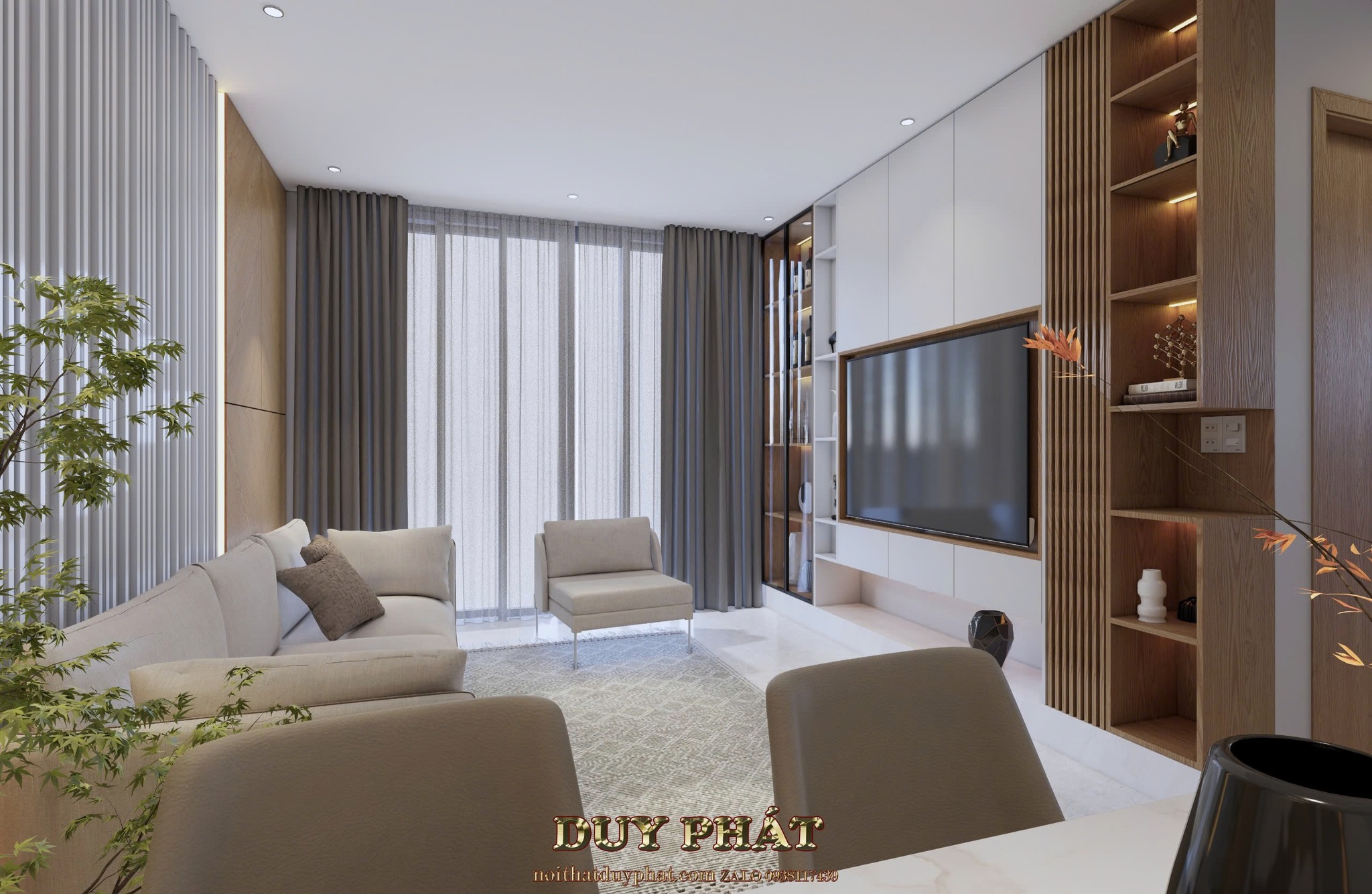 Thiết kế nội thất căn hộ Vinhomes Q9 - Nội Thất Duy Phát